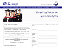 Tablet Screenshot of opus-college.net